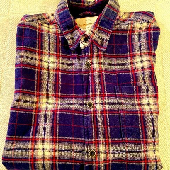 Weatherproof Vintage Men's Shirt Plaid Flannel Long Sleeve Size M. - Picture 1 of 6